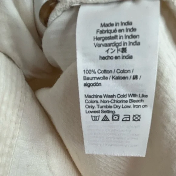 MADEWELL Mini Shirtdress, Corduroy, White/Cream, XXS - Picture 13 of 13